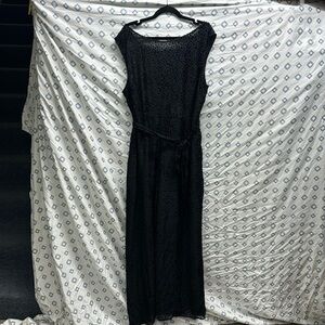 NWT Boden Black Jumpsuit Velvet Polka Dot
